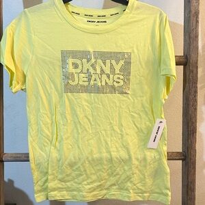 DKNY Yellow Graphic Tee